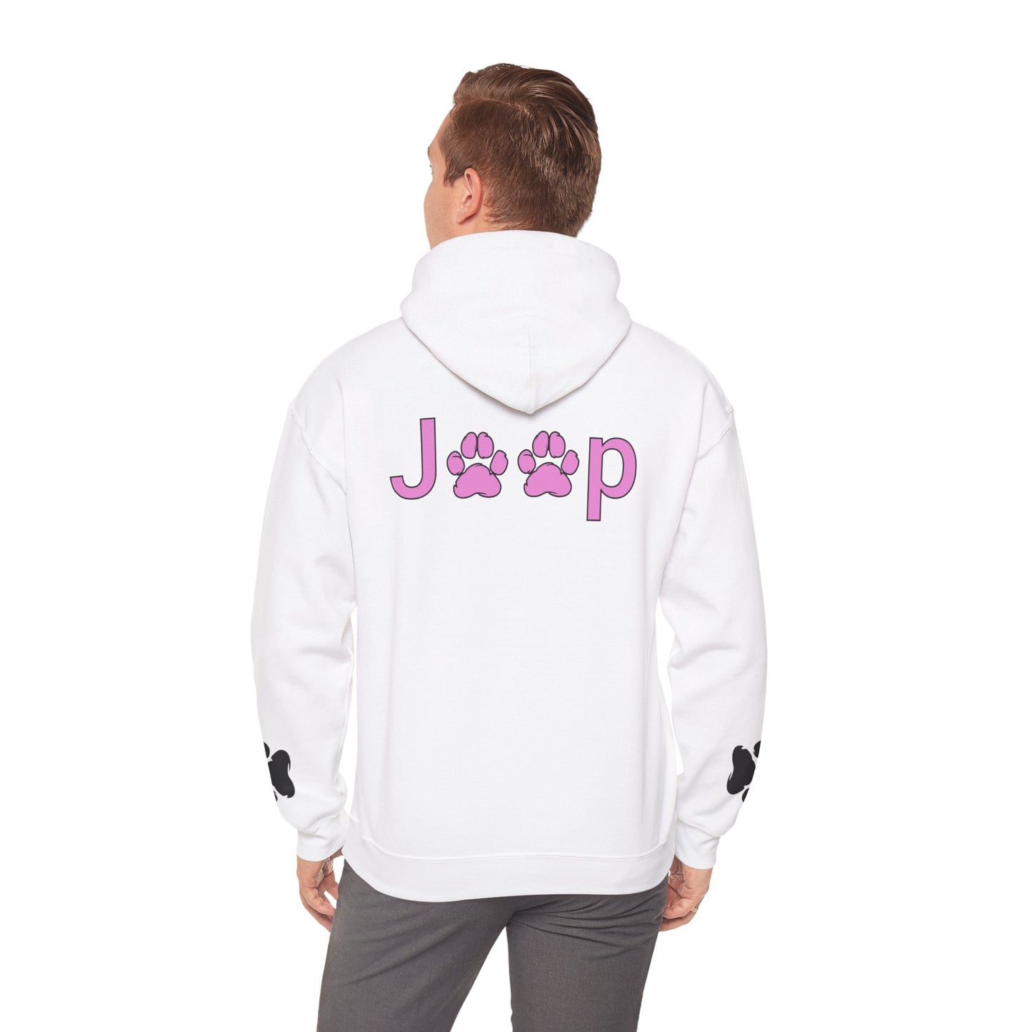 Jeep Paw Print Hoodie — Cute Paw Logo Pullover for Dog & Jeep Lovers