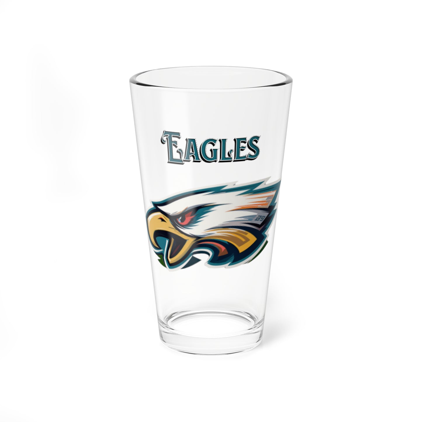 Eagles Glass 16oz Football Game Sports Barware Drinkware