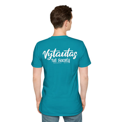 Vytautas Aid Society T-Shirt — Minimal Script Logo Tee