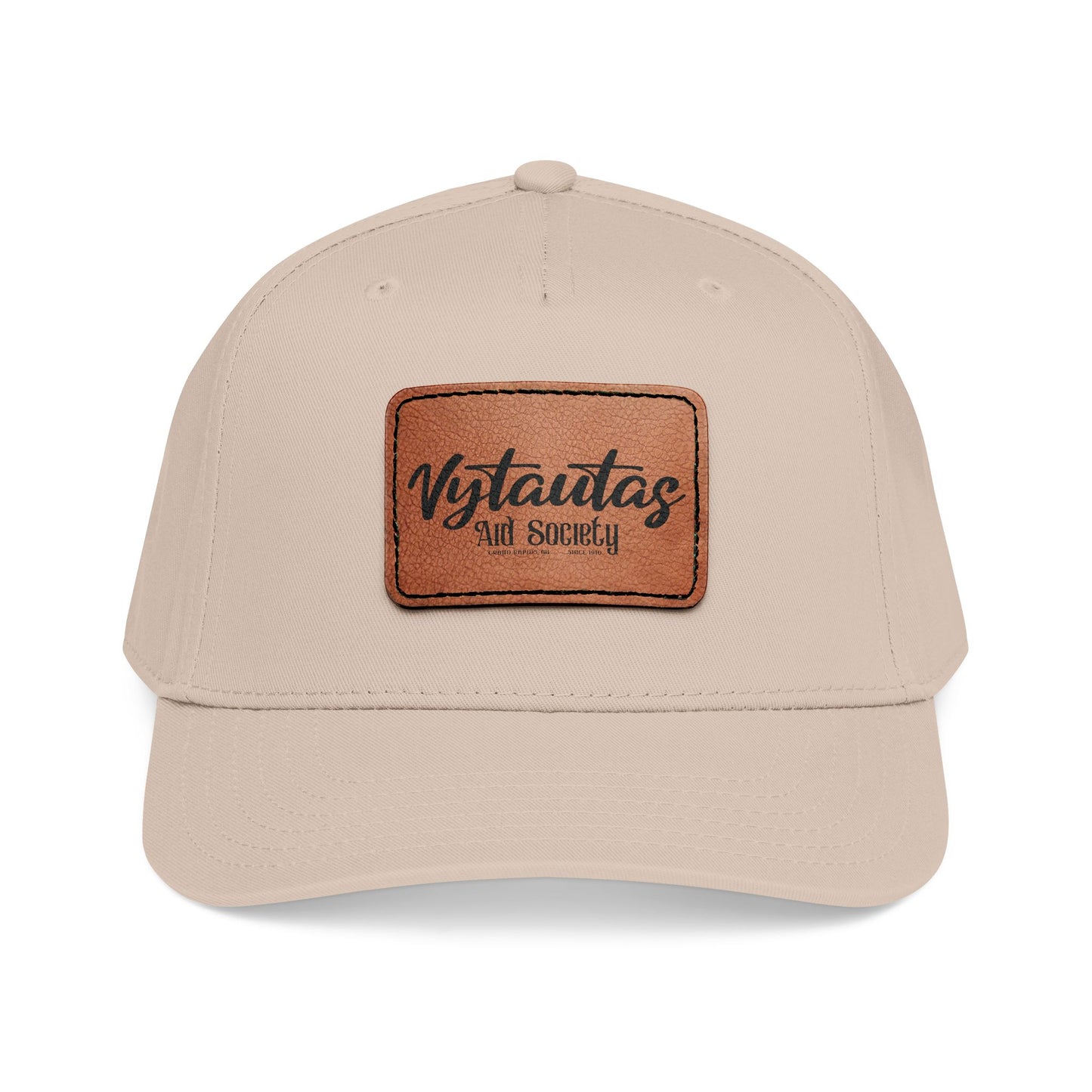 Leather Patch Baseball Cap — Vytautas Aid Society