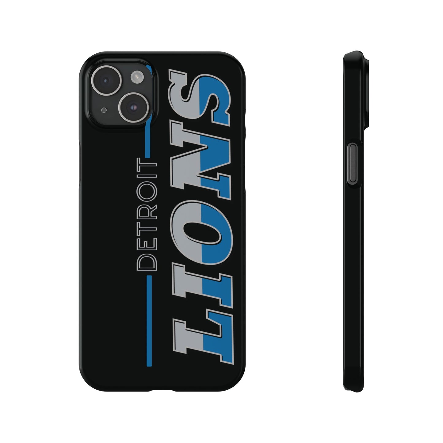 Detroit Lions Football Slim iPhone Cases for All Sizes - Stylish Fan Accessory, Sports Gift, NFL Phone Cover, Game Day Essential, Unique Team Merchandise - The Jolly Bobber 