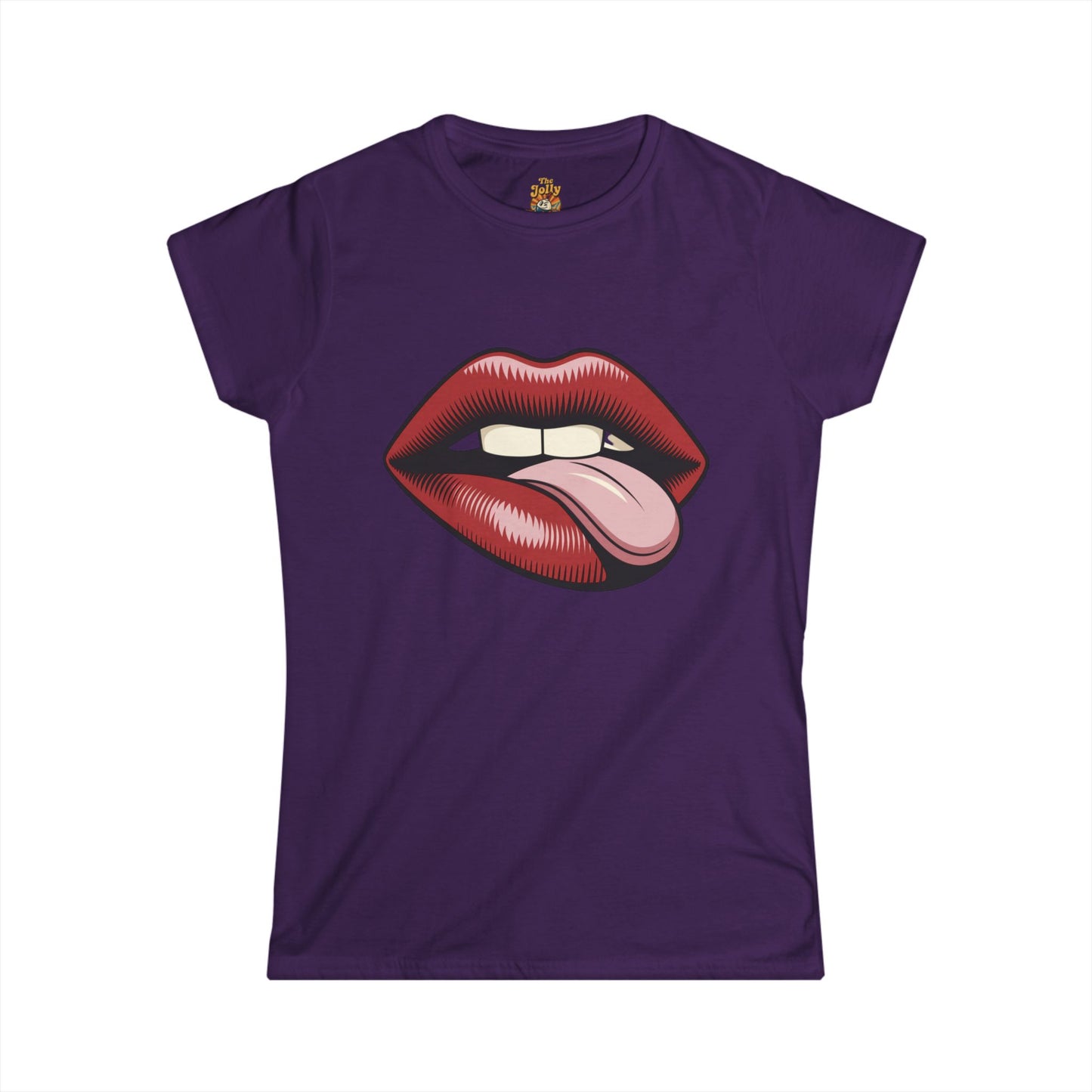 Lip Print Women's Tee - Fun Summer Style, Gift for Her, Party Outfit, Casual Wear, Trendy Apparel