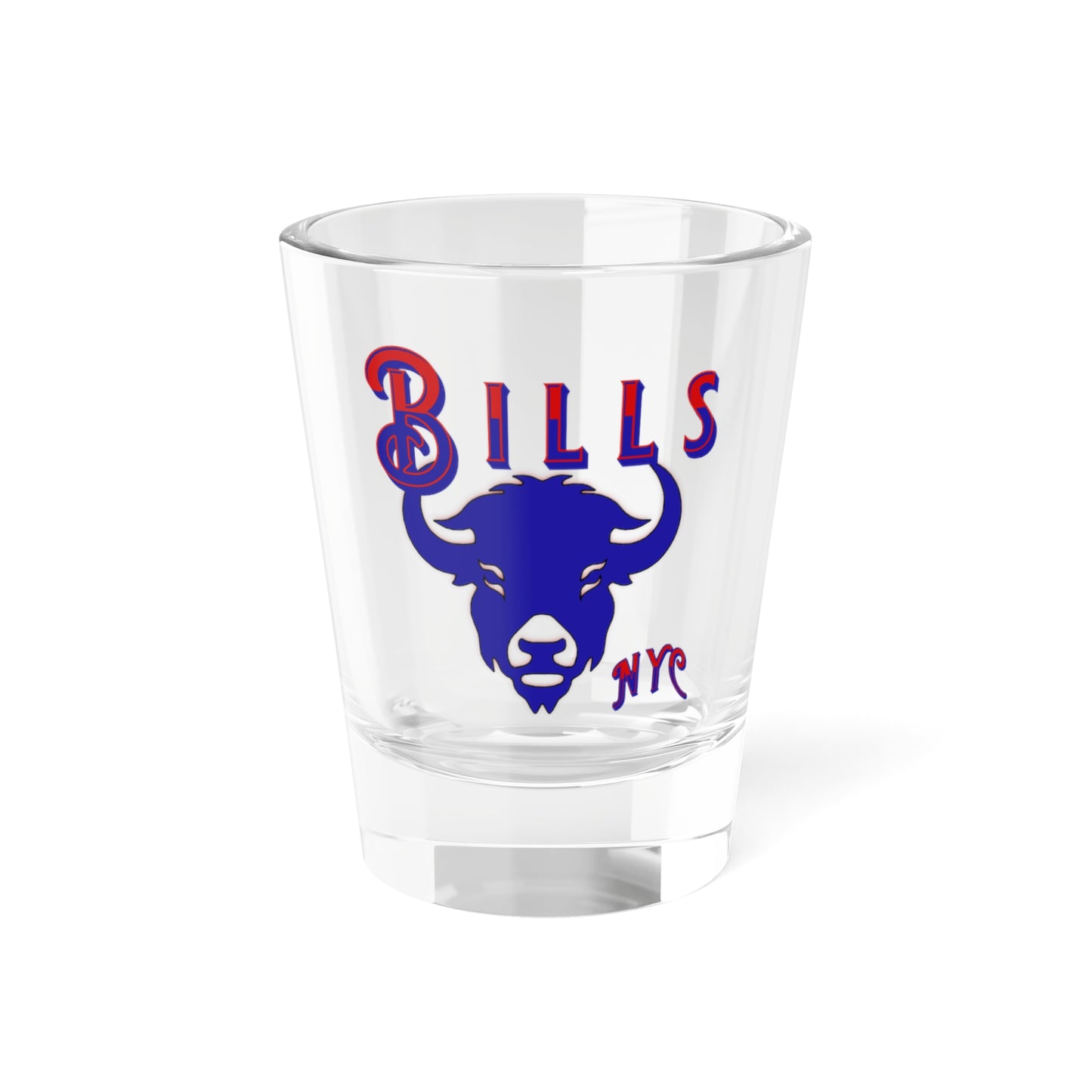Buffalo Bills Shot Glass - 1.5oz - Perfect for Game Days, Collectibles, Tailgating, Sports Events, and Gifts