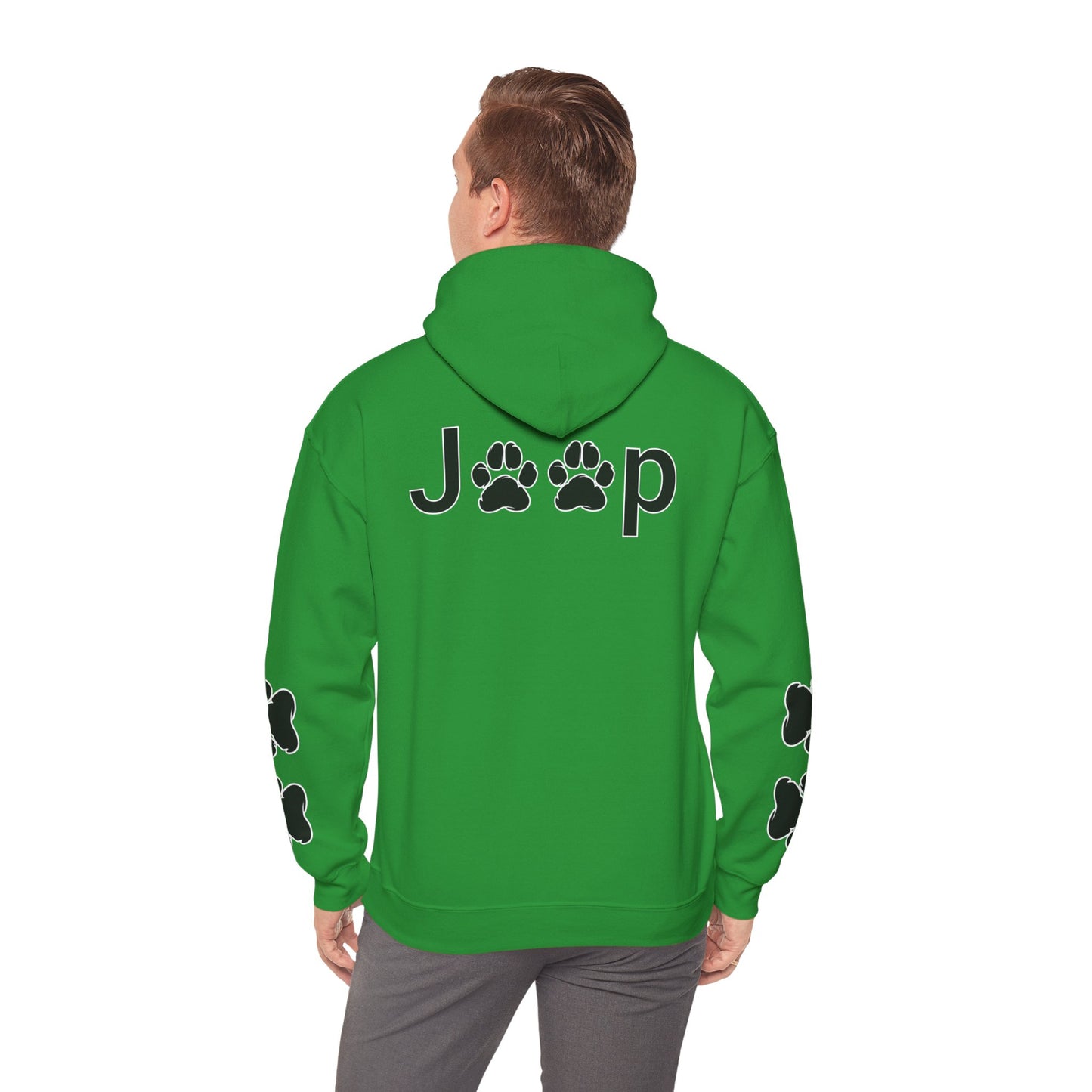 Jeep Paw Print Hoodie — Cute Paw Logo Pullover for Dog & Jeep Lovers