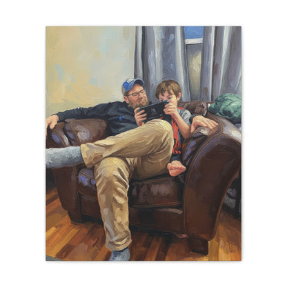 Custom Family Portrait Canvas Print — Stretched 0.75"