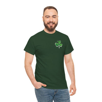 Shamrock Paint-Splash Tee — Green St. Patrick's Day Clover T-Shirt