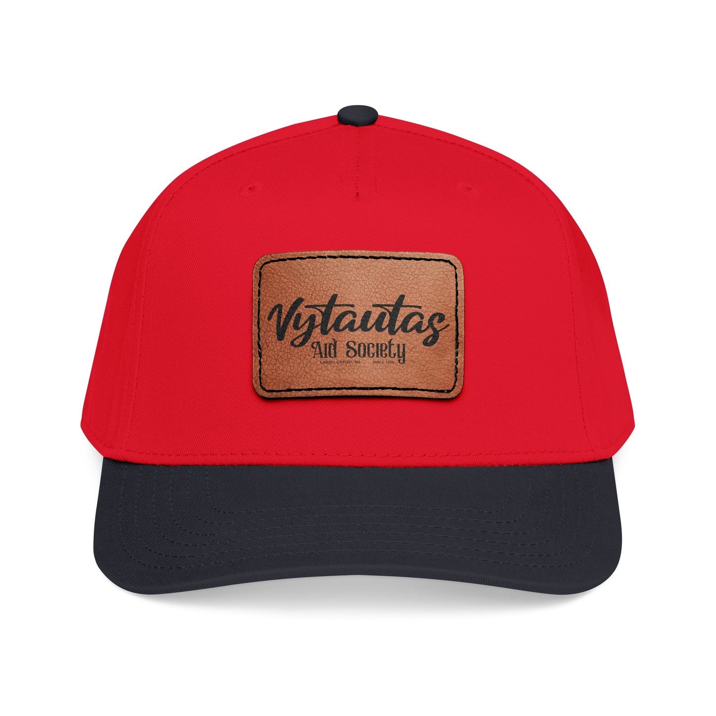 Leather Patch Baseball Cap — Vytautas Aid Society