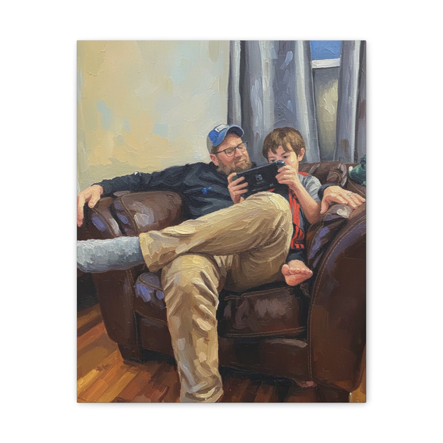 Custom Family Portrait Canvas Print — Stretched 0.75"