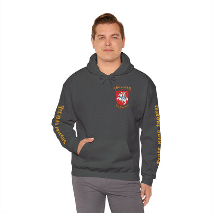 Vytautas Hoodie — Baltic Knight Crest Hooded Sweatshirt
