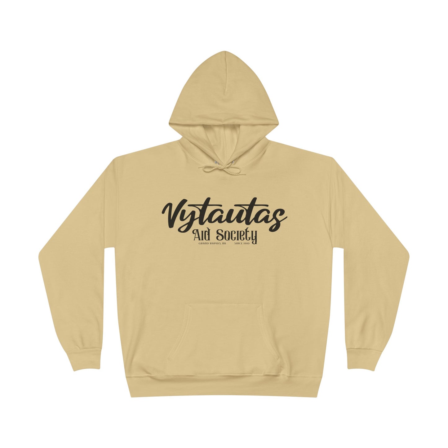 Vytautas Aid Society Hoodie — Simple Script Logo Pullover