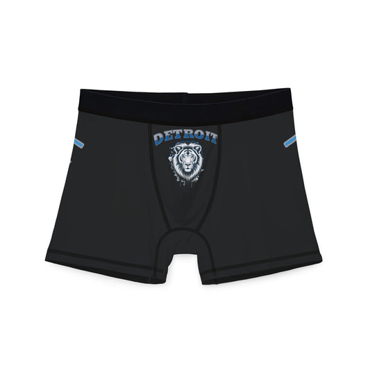Detroit Lions Men's Boxers - AOP, Funny Gift for Sports Fans, Comfort Wear, Game Day Apparel, Unique Men's Underwear