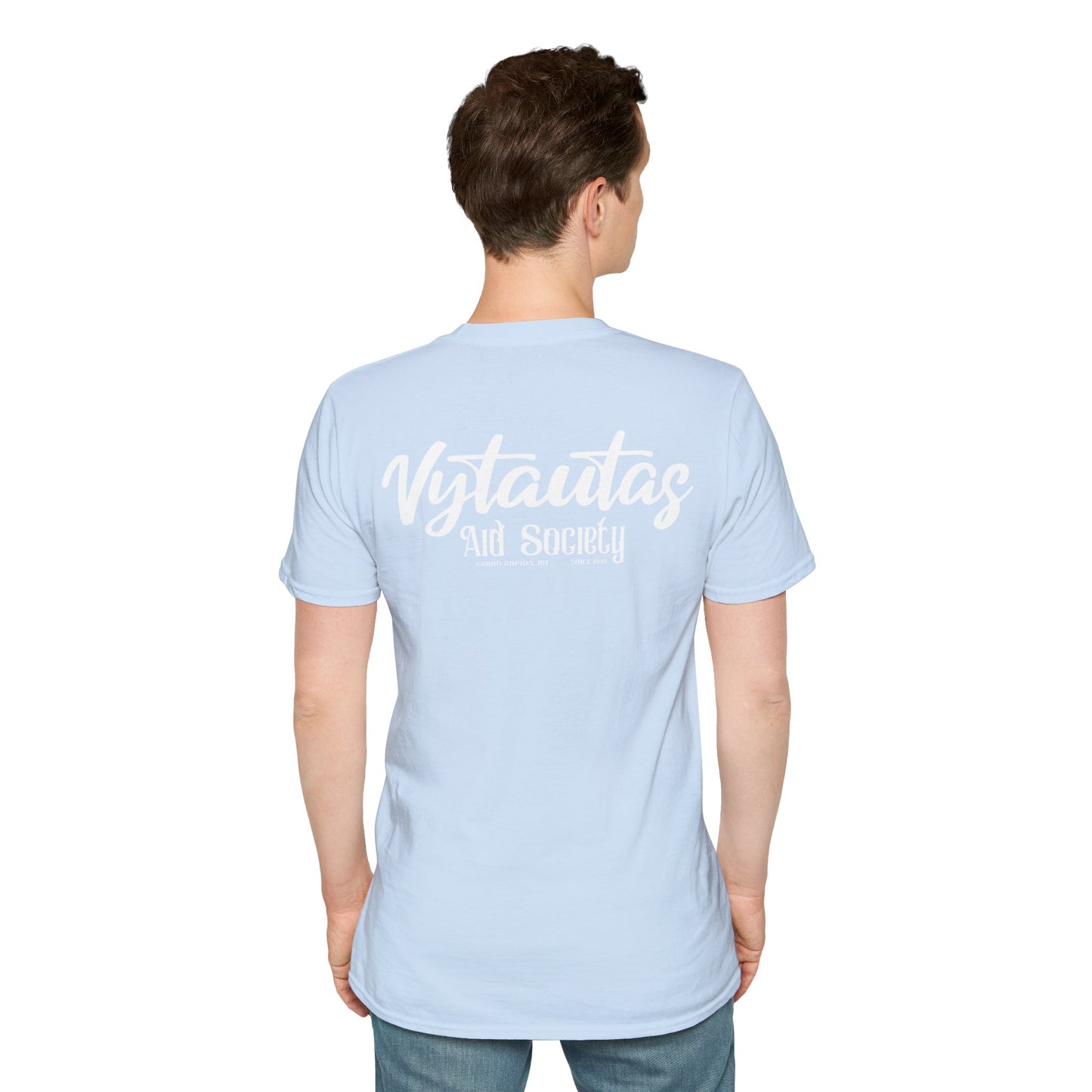 Vytautas Aid Society T-Shirt — Minimal Script Logo Tee