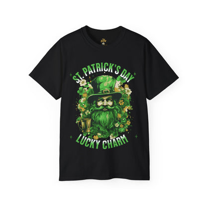 St. Patrick's Day Lucky Charm T-Shirt — Leprechaun Beer Mug Design