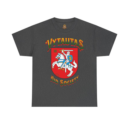 Vytautas Aid Society T‑Shirt — Lithuanian Coat of Arms 1 Graphic Tee