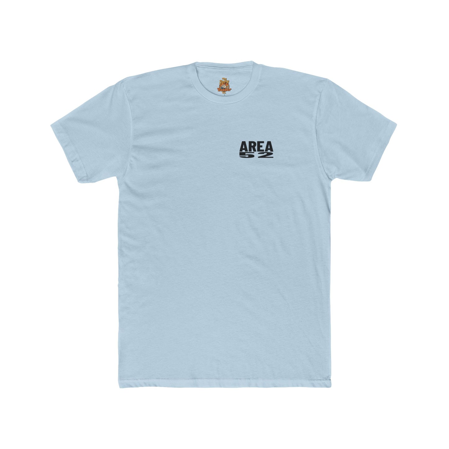 Area 52 Luther MI Stamp T-Shirt — "Work Hard Play Hard Stay Weird" Vintage Badge Tee
