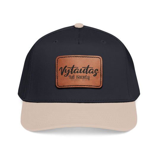 Leather Patch Baseball Cap — Vytautas Aid Society
