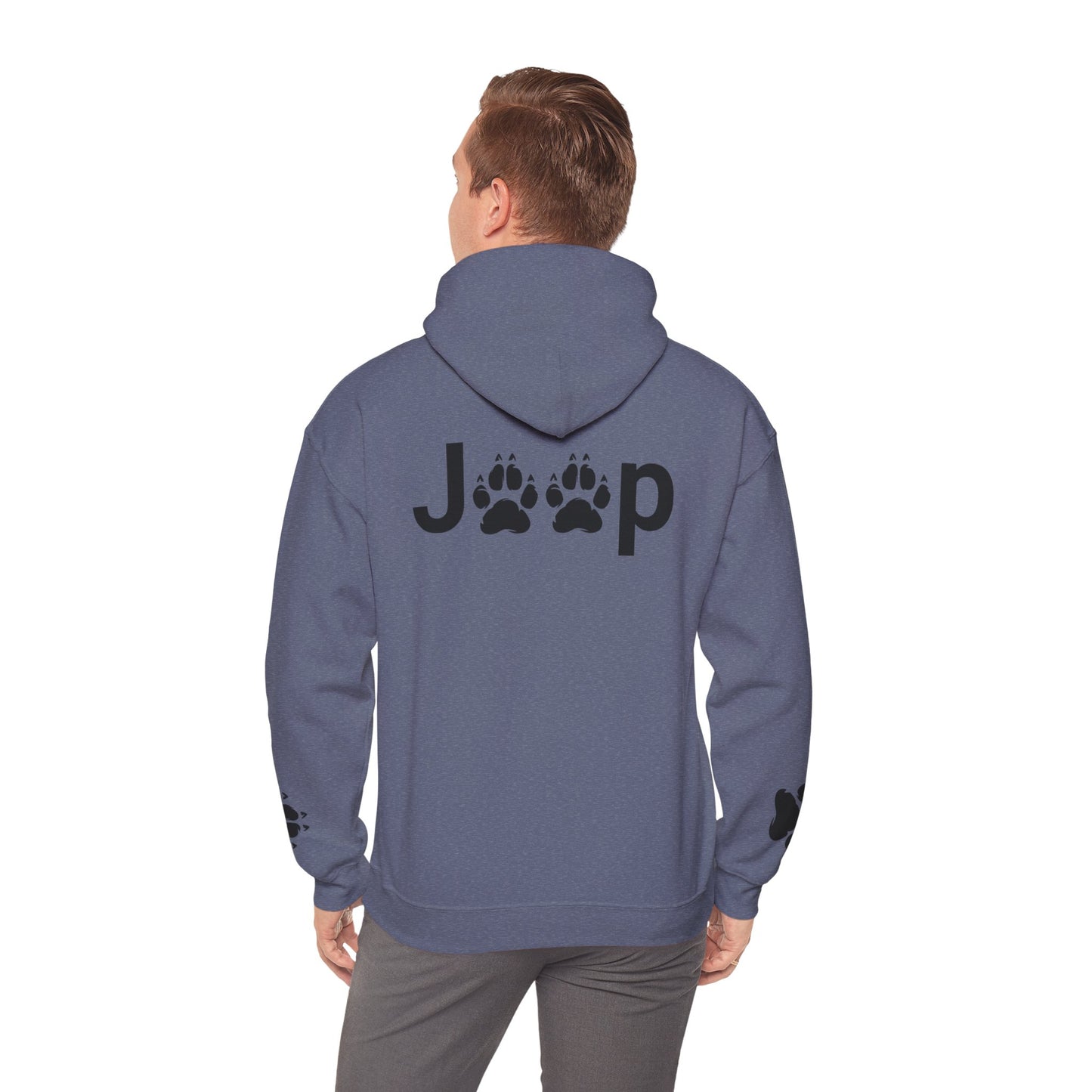 Jeep Paw Print Hoodie — Cute Paw Logo Pullover for Dog & Jeep Lovers