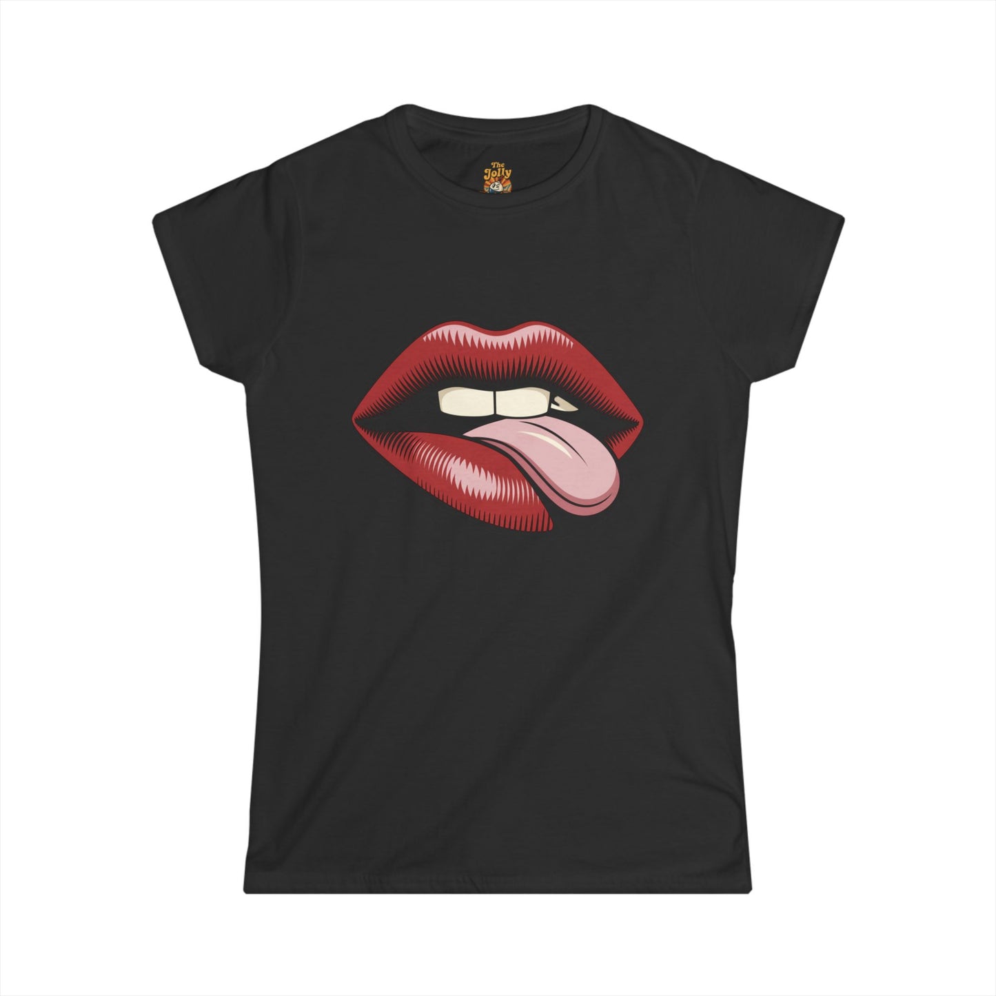 Lip Print Women's Tee - Fun Summer Style, Gift for Her, Party Outfit, Casual Wear, Trendy Apparel