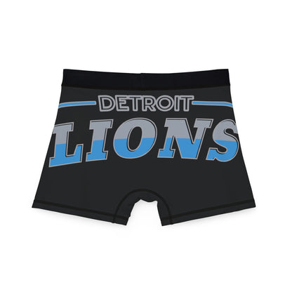 Detroit Lions Men's Boxers - AOP, Funny Gift for Sports Fans, Comfort Wear, Game Day Apparel, Unique Men's Underwear