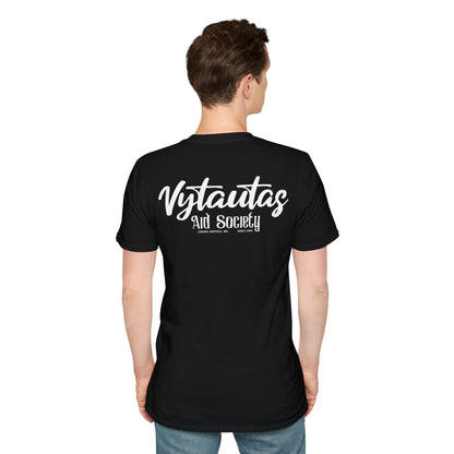 Vytautas Aid Society T-Shirt — Minimal Script Logo Tee