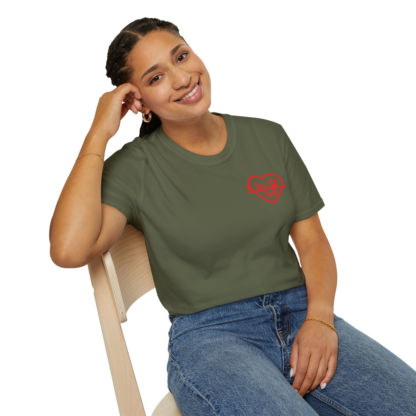 Jeep Heartbeat T-Shirt — Jeep Life Heart EKG Logo Tee