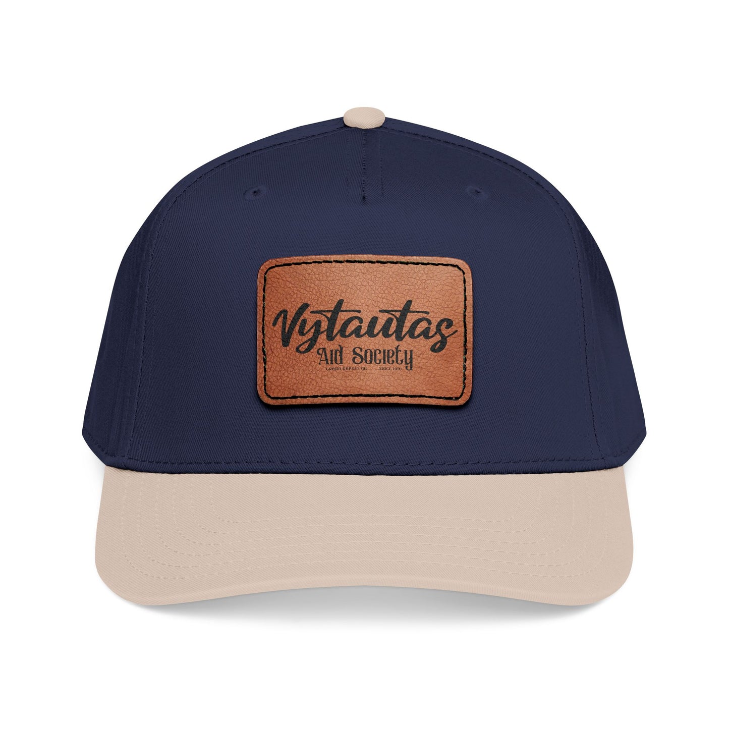 Leather Patch Baseball Cap — Vytautas Aid Society