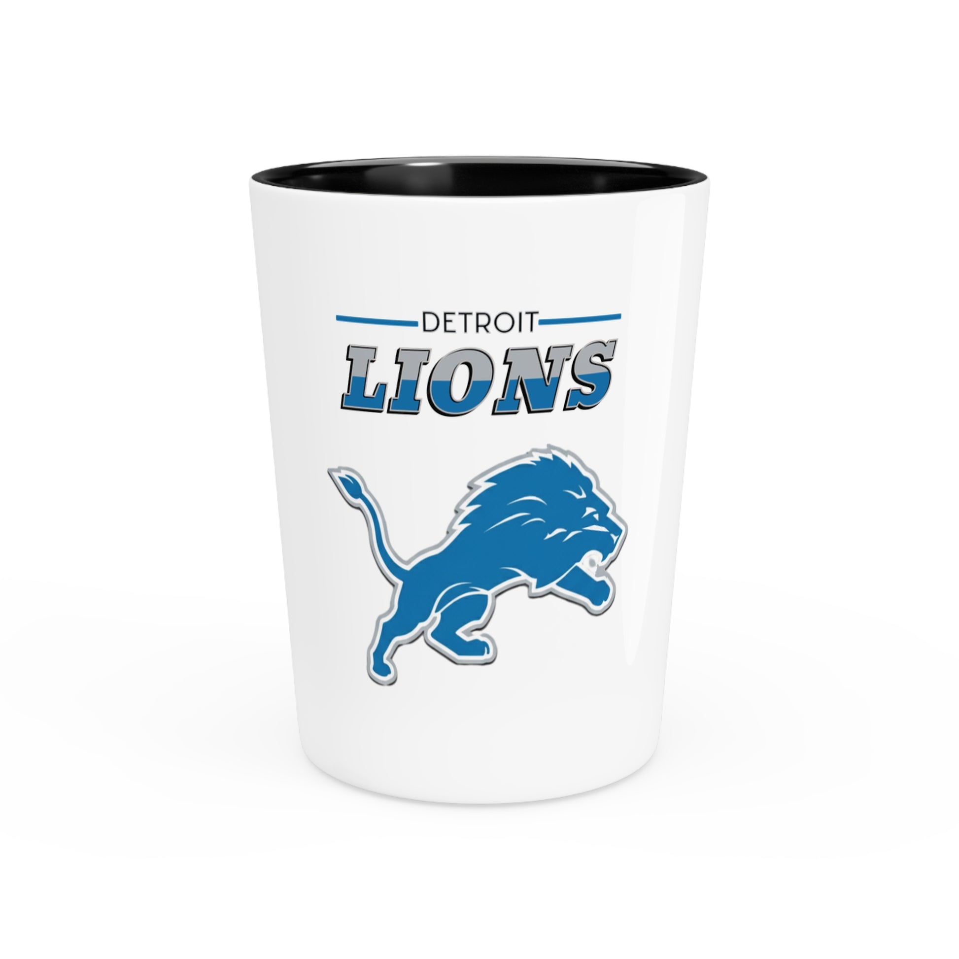 Detroit Lions Shot Glass | NFL Game Day Gift, Party Favor, Collector's Item, Football Decor, Sports Memorabilia - The Jolly Bobber 