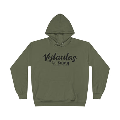 Vytautas Aid Society Hoodie — Simple Script Logo Pullover