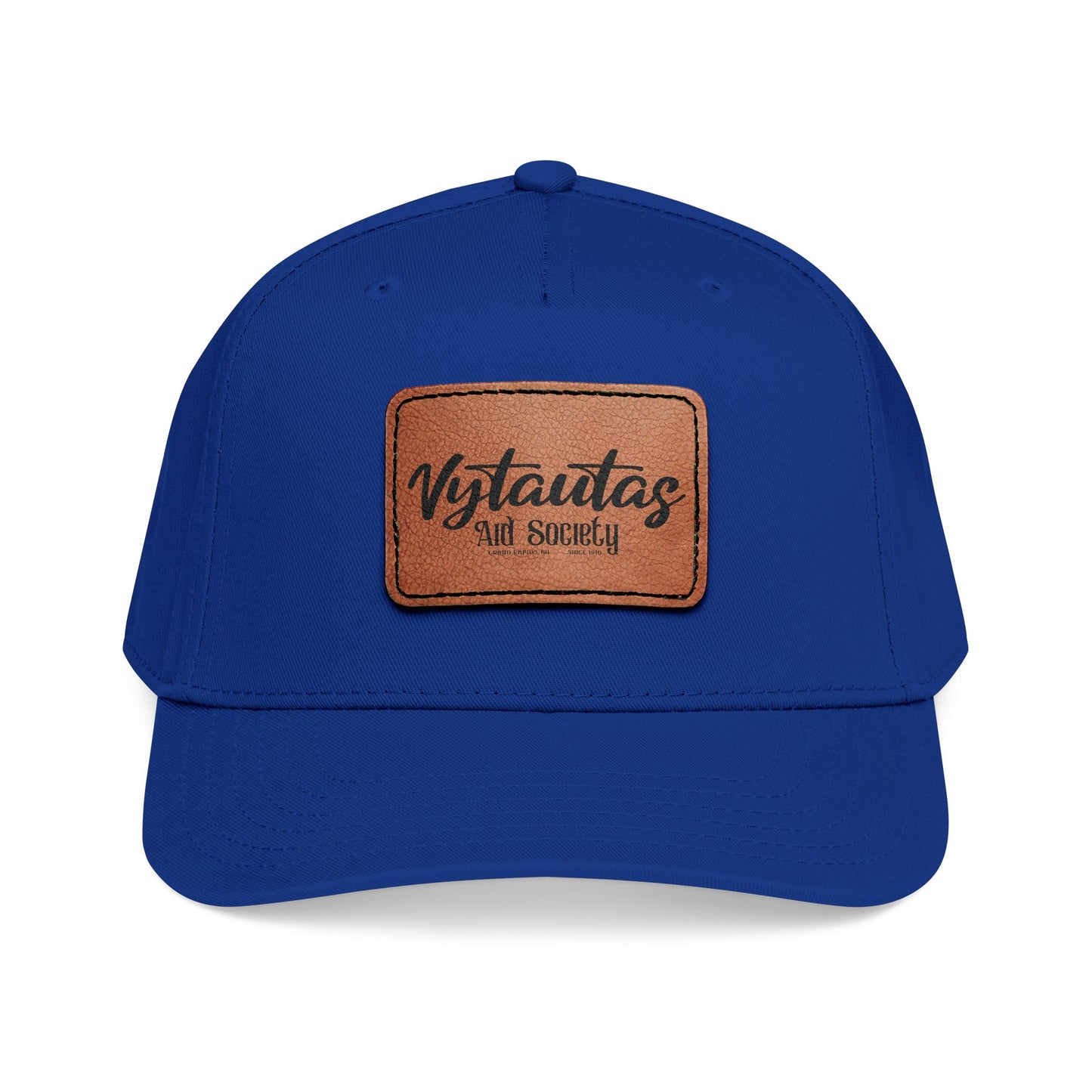 Leather Patch Baseball Cap — Vytautas Aid Society
