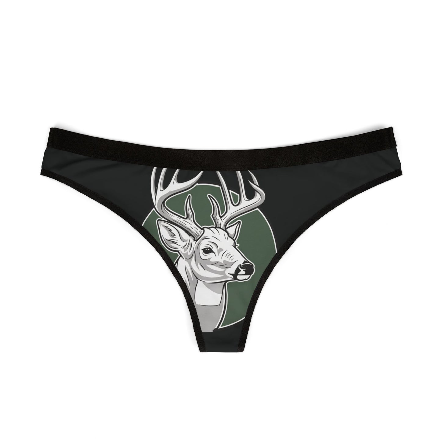 Buck Thong -  Womans  Black Thong - The Jolly Bobber 