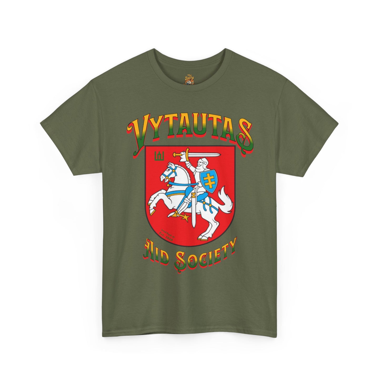 Vytautas Aid Society T‑Shirt — Lithuanian Coat of Arms 1 Graphic Tee