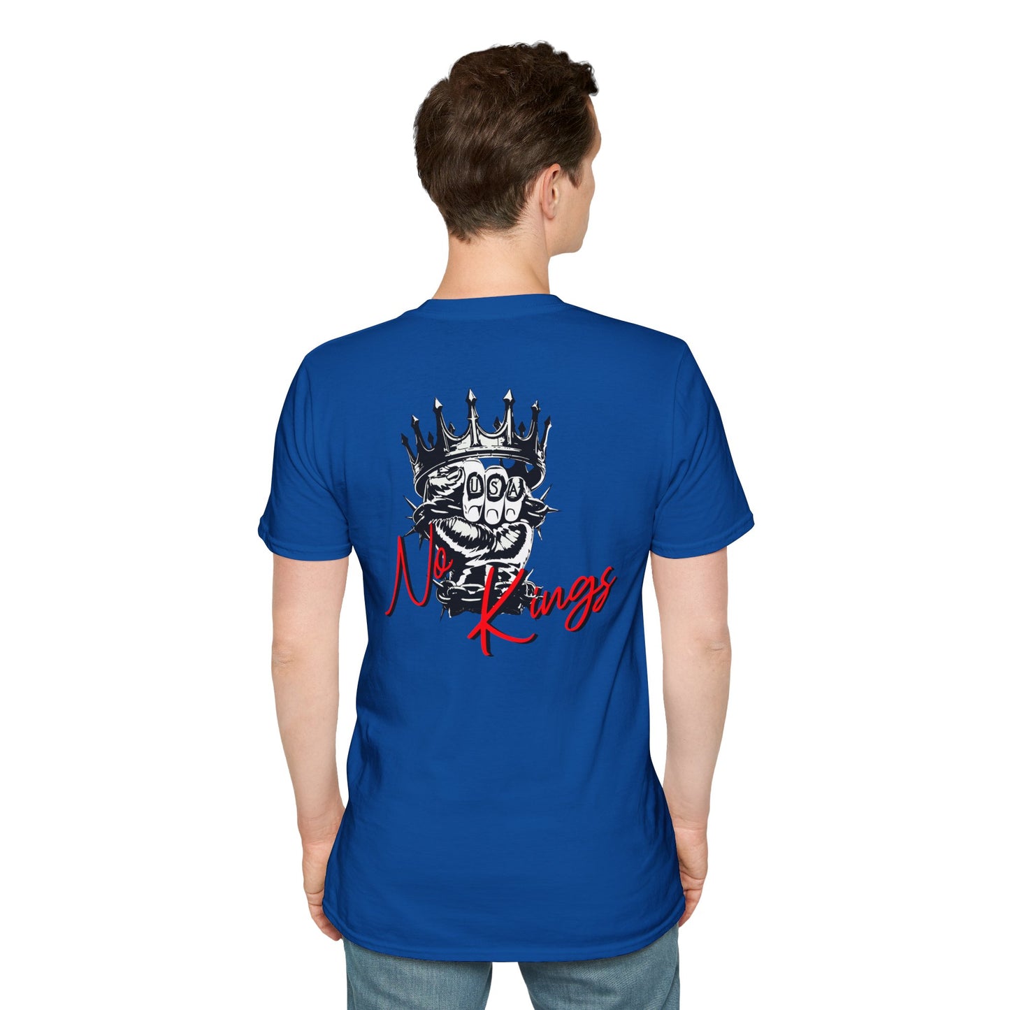 T-Shirt — 'No Kings' Skull Crown Graphic Tee