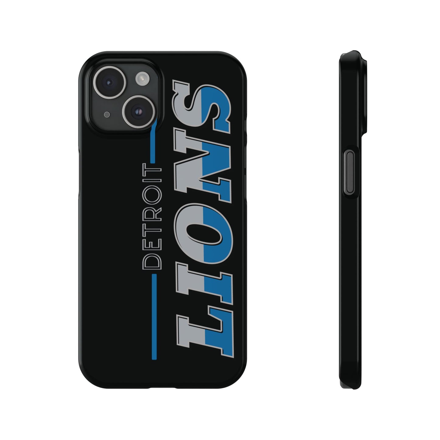 Detroit Lions Football Slim iPhone Cases for All Sizes - Stylish Fan Accessory, Sports Gift, NFL Phone Cover, Game Day Essential, Unique Team Merchandise - The Jolly Bobber 