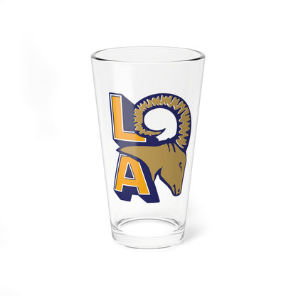  LA Rams Football 16oz Drinking Glass Perfect Gift for Fans