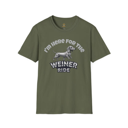 I'm Here for the Weiner Ride - T-Shirt - The Jolly Bobber 
