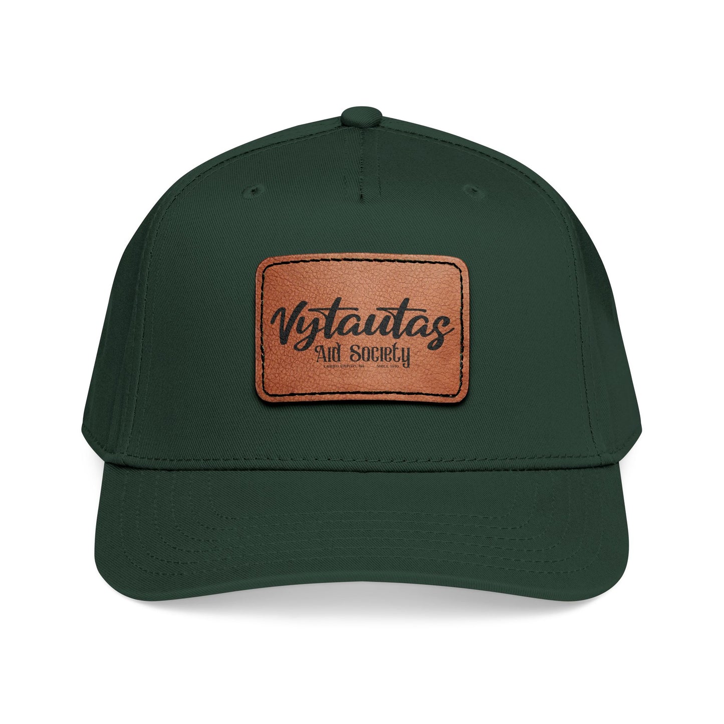 Leather Patch Baseball Cap — Vytautas Aid Society