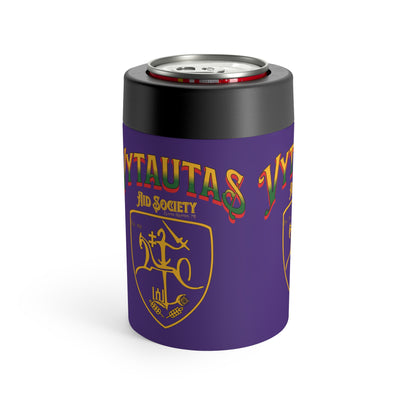 Vytautas Can Holder Purple — Vytautas Aid Society Shield 2 Cooler