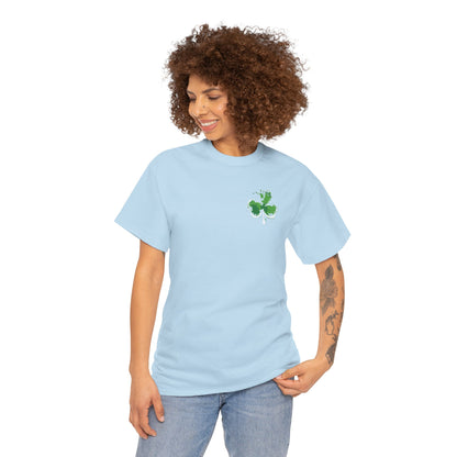 Shamrock Paint-Splash Tee — Green St. Patrick's Day Clover T-Shirt