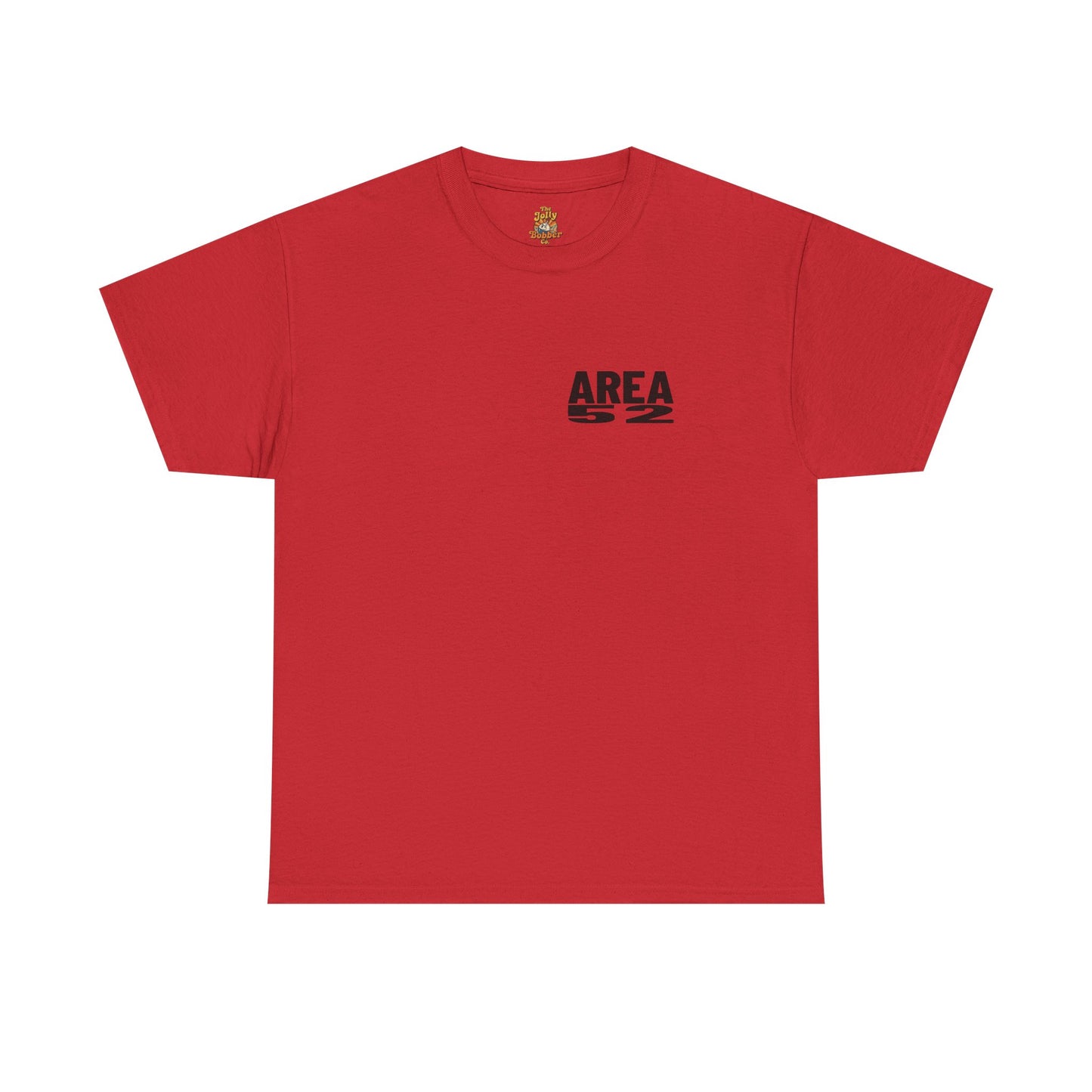 Area 52 T-Shirt – Vintage Stamp Design (Work Hard Play Hard, Luther MI)