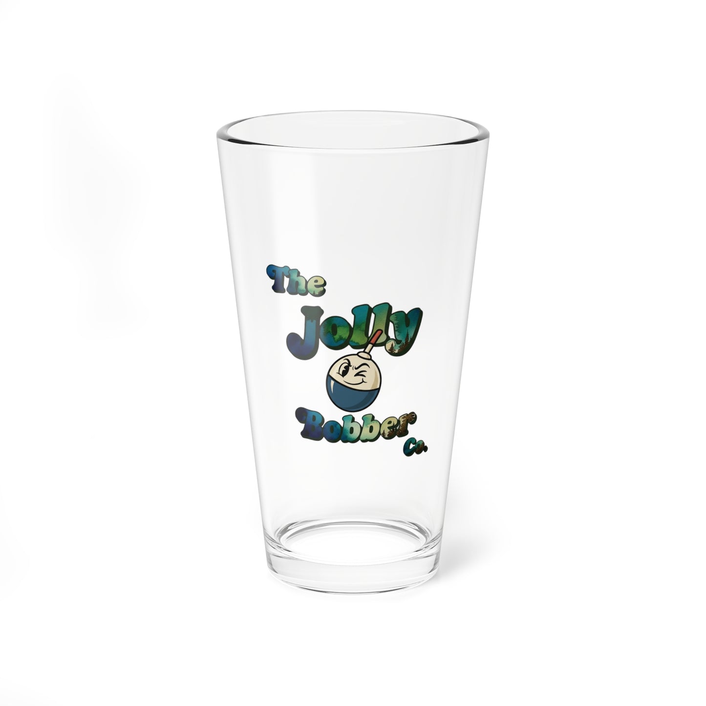 The Jolly Bobber Co.    Mixing Glass, 16oz - The Jolly Bobber 