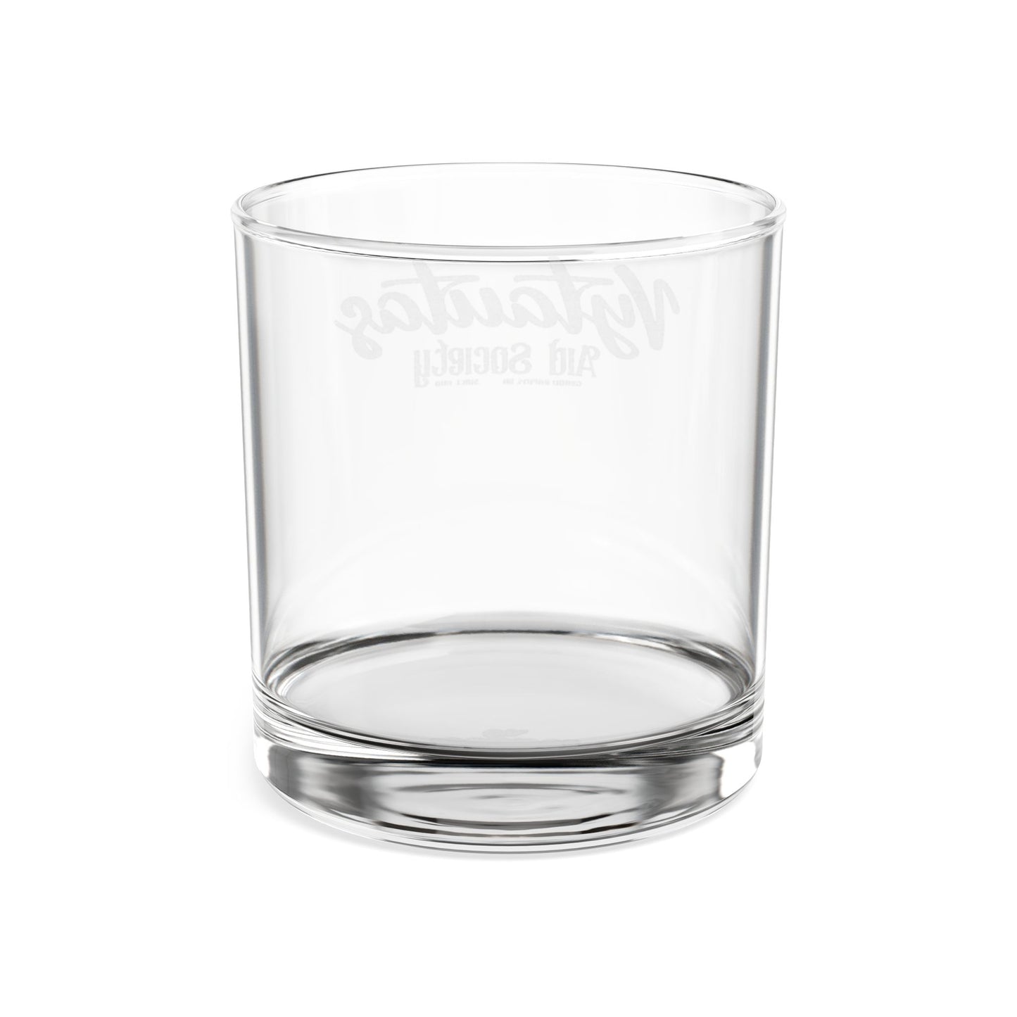 Engraved Whiskey Glass 10.5oz — Vystautas Aid Society Custom Rocks Glass