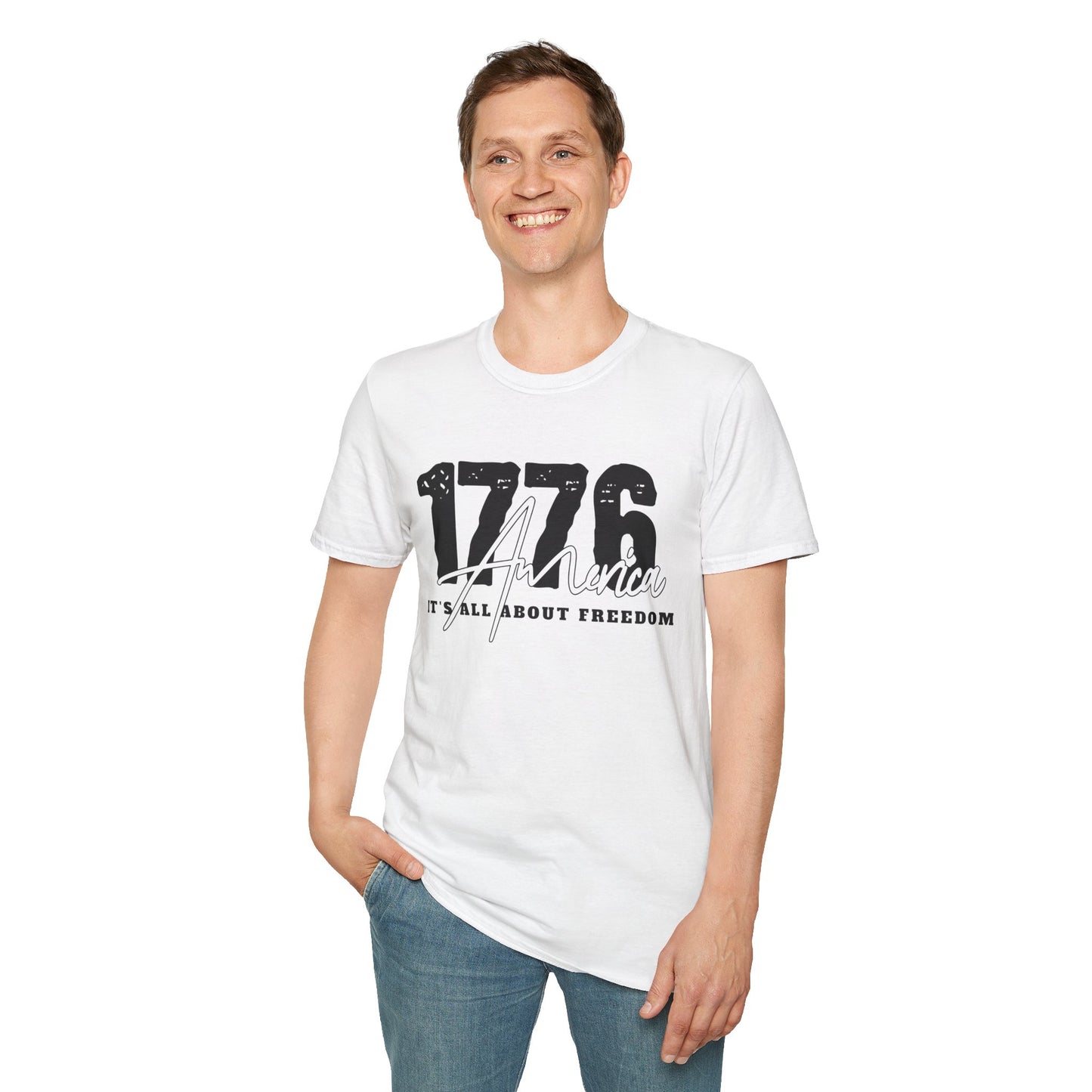 1776 America "It's All About Freedom" T-Shirt