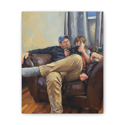 Custom Family Portrait Canvas Print — Stretched 0.75"