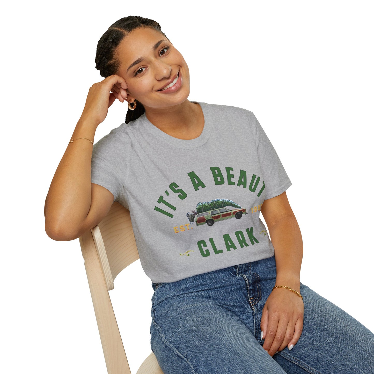 1989 Its a Beaut Clark Christmas Unisex Softstyle T-Shirt