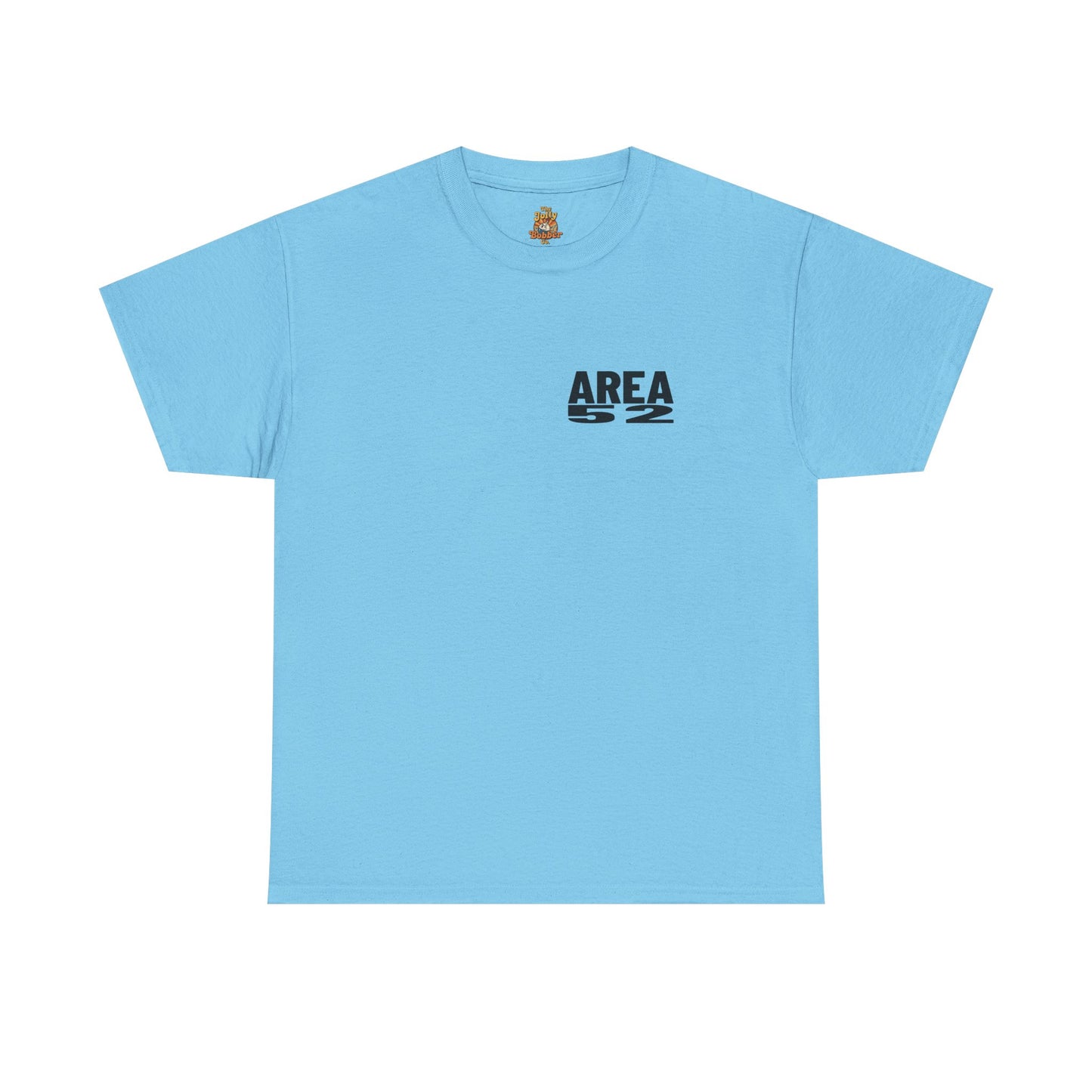 Area 52 T-Shirt – Vintage Stamp Design (Work Hard Play Hard, Luther MI)