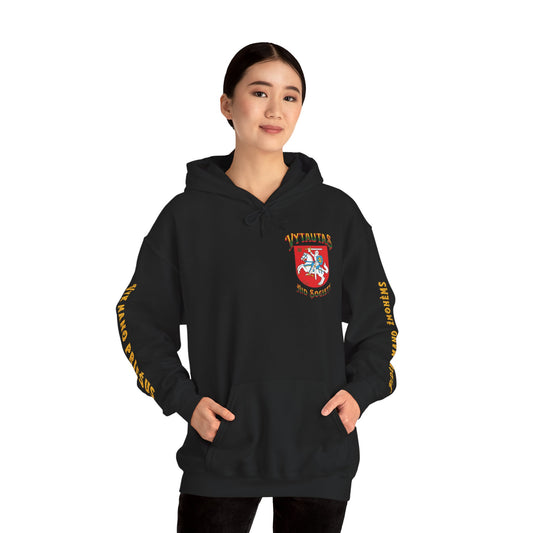 Vytautas Hoodie — Baltic Knight Crest Hooded Sweatshirt