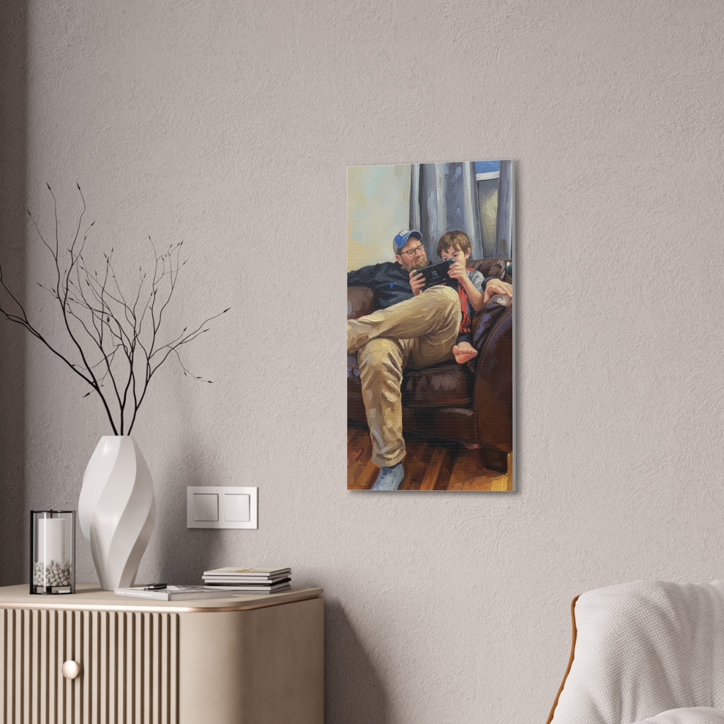Custom Family Portrait Canvas Print — Stretched 0.75"
