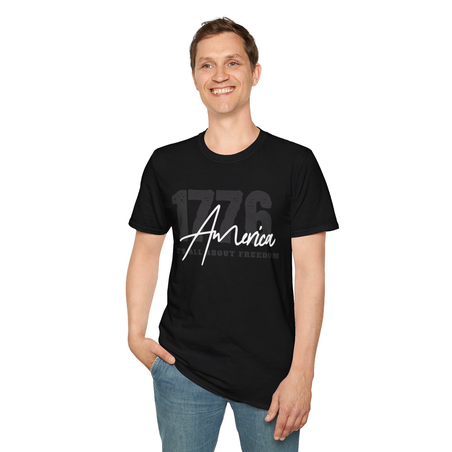 1776 America "It's All About Freedom" T-Shirt