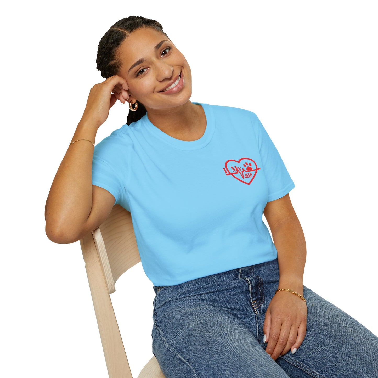 Jeep Heartbeat T-Shirt — Jeep Life Heart EKG Logo Tee