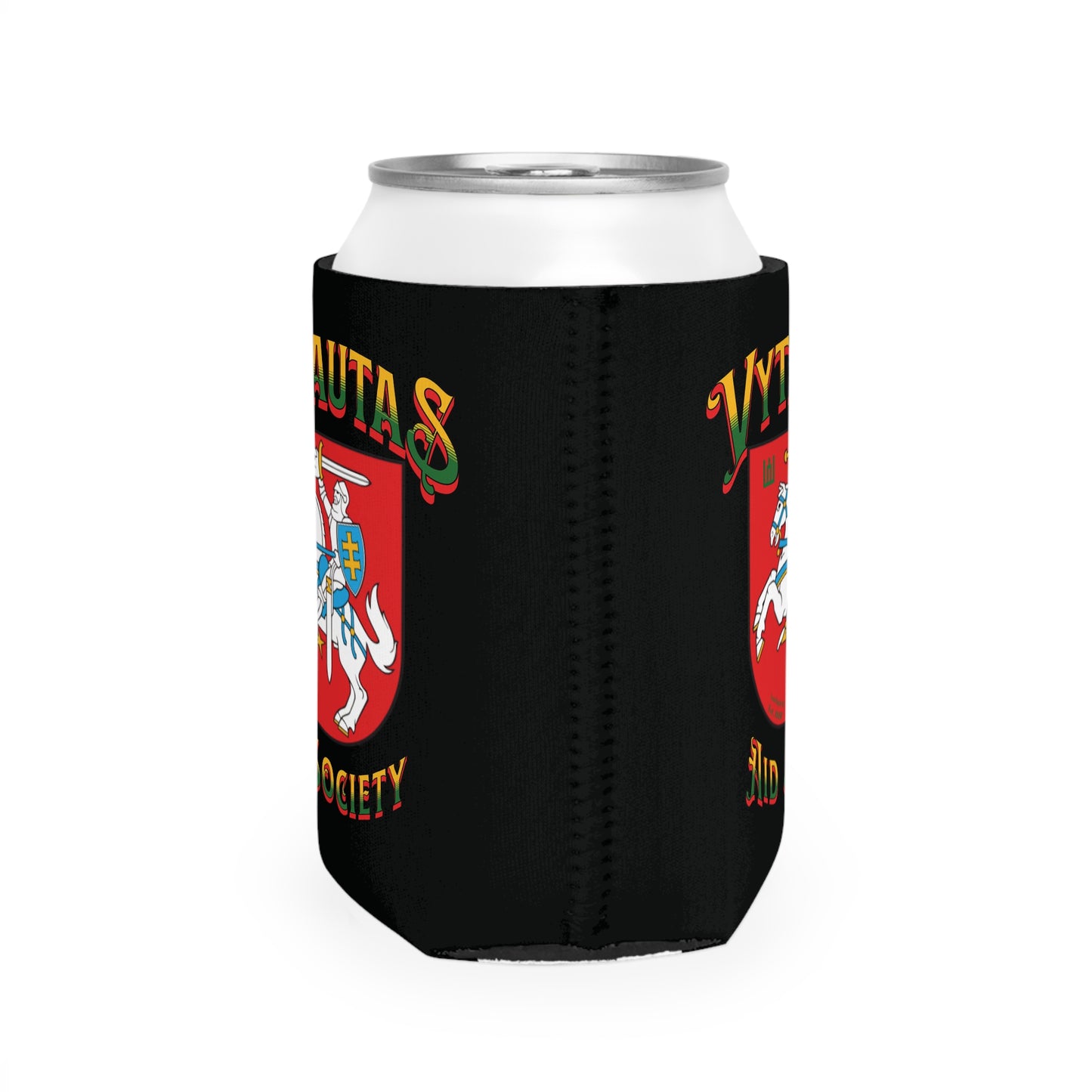 Can Cooler - Vytautas Aid Society Shield Design